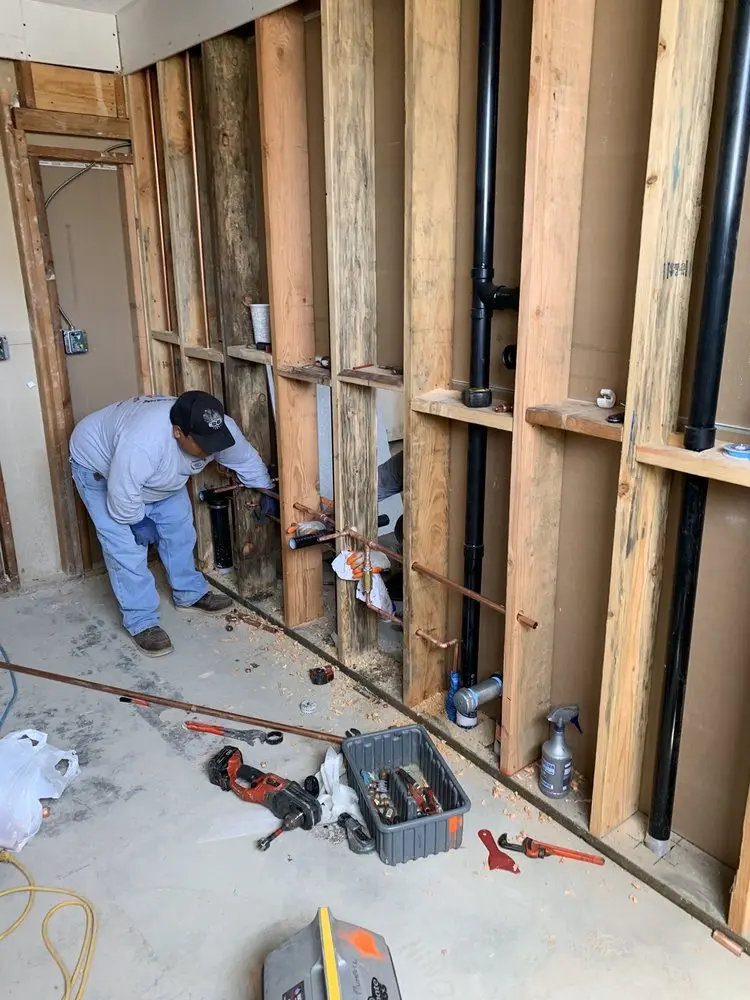 Commercial rough-in plumbing for Water Heater Replacement in Laurel